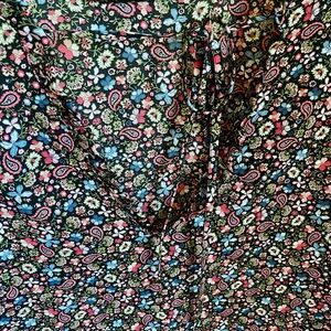 LOFT Plus Multicolor Paisley Top